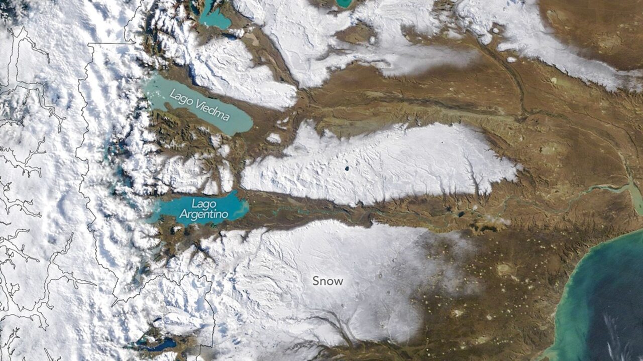 Snow in the Shadow of the Andes