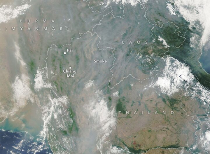 Smoke Shrouds Northern Thailand