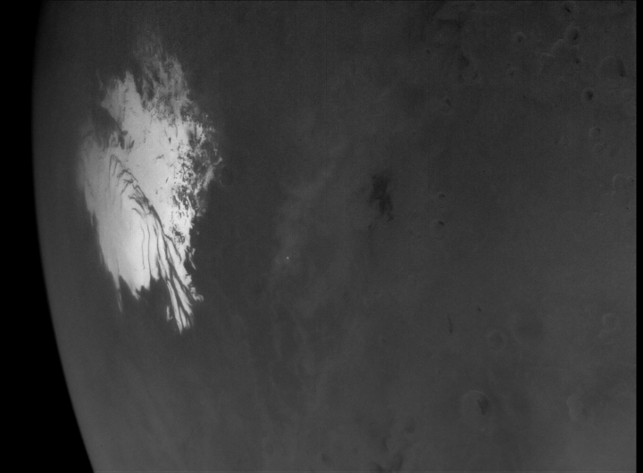 Psyche’s High-Resolution View of Mars’ South Pole