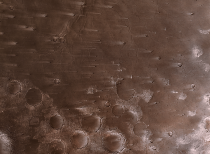 NASA’s Psyche Mission Spies Mars’ Wind-Blown Craters During Close Approach