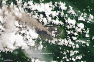 Ever Restless Mount Dukono Erupts