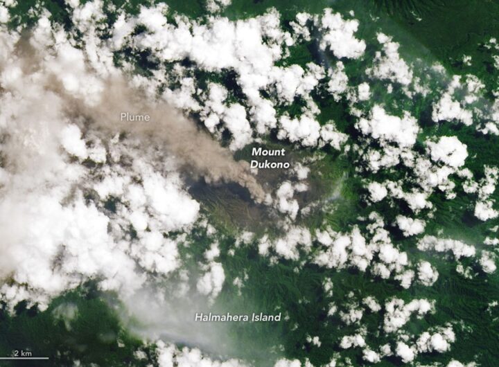 Ever Restless Mount Dukono Erupts