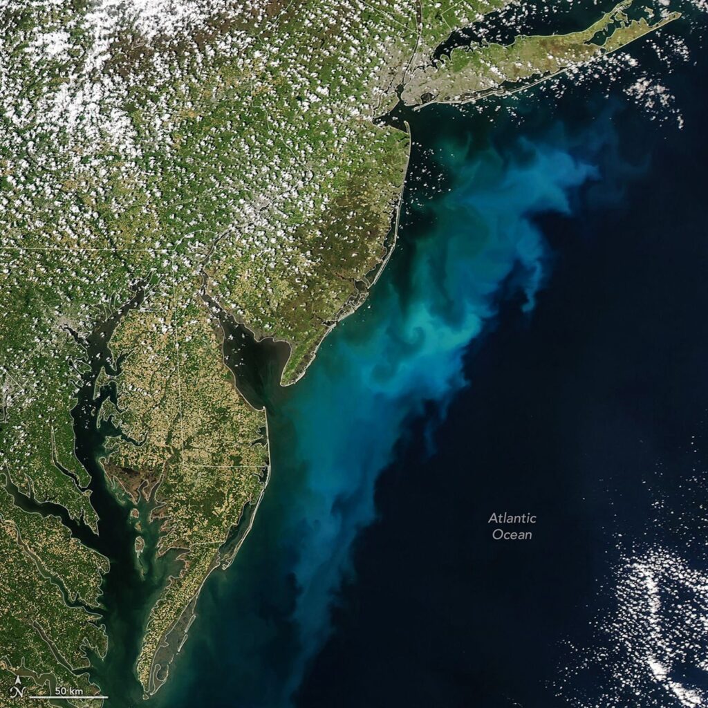 Color Off the Mid-Atlantic Coast