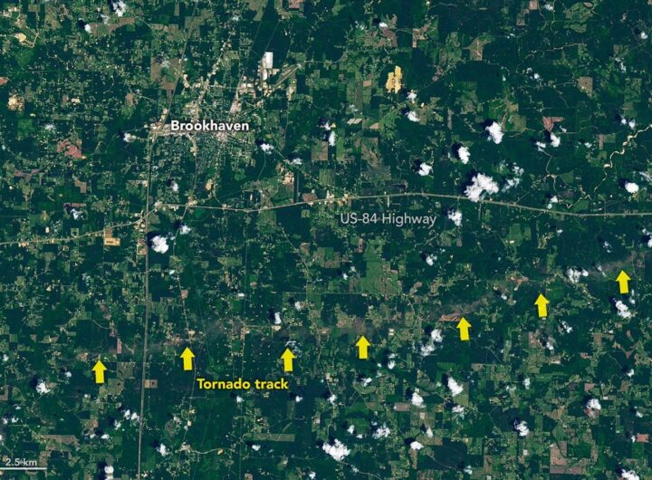 Tornado Draws a Jagged Line in Mississippi