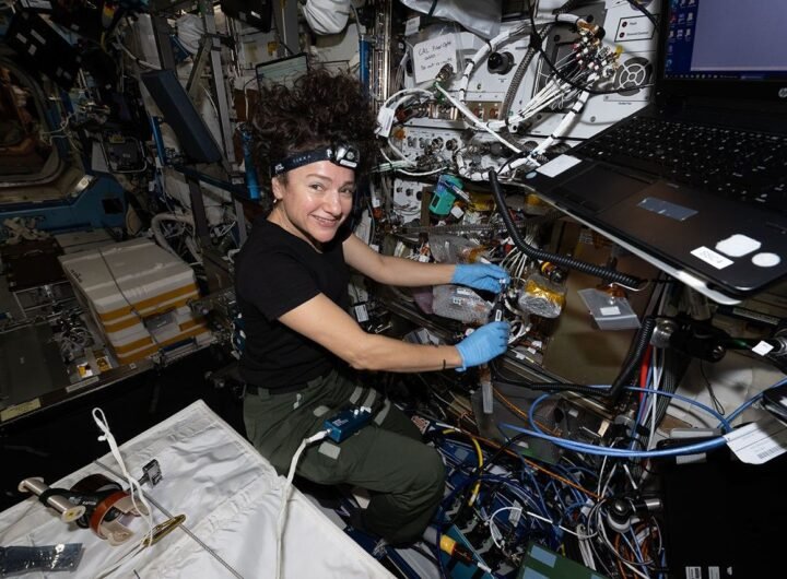 Astronaut Jessica Meir Assists With Hardware Updates for NASA’s Cold Atom Lab