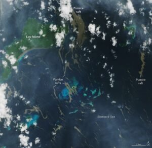 Pumice Rafts Encroach on Admiralty Islands