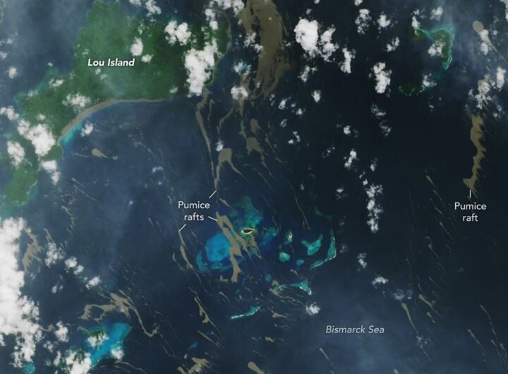 Pumice Rafts Encroach on Admiralty Islands