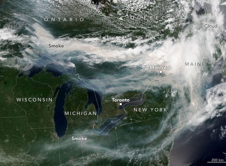 Ontario Wildfire Smoke Moves East