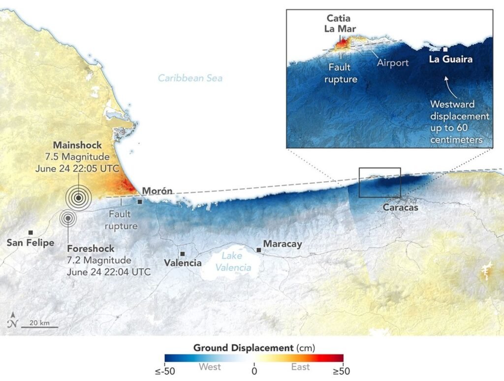 Where Venezuela’s Earthquakes Shifted the Ground